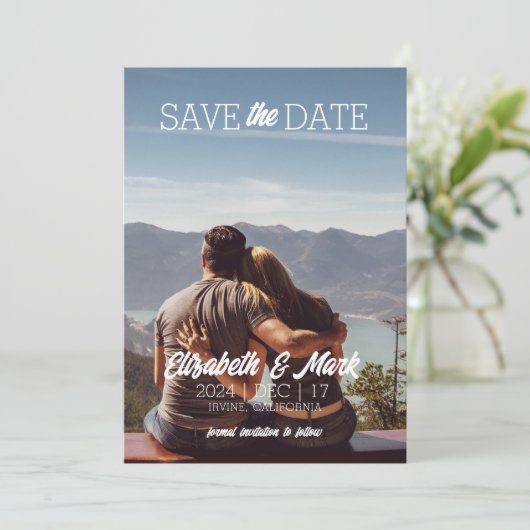 Vorlage für Save the Date (Stehend Vorderseite)