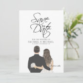 Vorlage für Save the Date (Stehend Vorderseite)