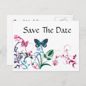 Vorlage für Save the Date nach der Karte (Vorne/Hinten)