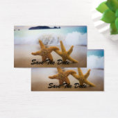 Vorlage für Save the Date STARFISH-Visitenkarten (Schreibtisch)