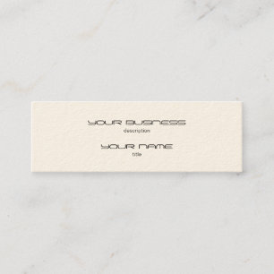 Vorlage für schlanke Visitenkarten Standardpapier Mini Visitenkarte