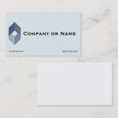 Vorlage für schlichte Logobetriebskarten Visitenkarte (Vorne/Hinten)