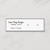 Vorlage für Schmuck-Visitenkarten Mini Visitenkarte (Vorderseite)