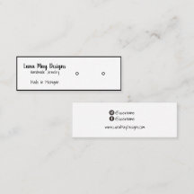 Vorlage für Schmuck-Visitenkarten