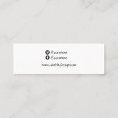 Vorlage für Schmuck-Visitenkarten Mini Visitenkarte (Rückseite)