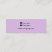 Vorlage für Schmuck-Visitenkarten Mini Visitenkarte (Rückseite)