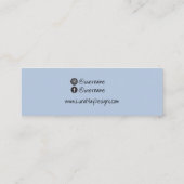 Vorlage für Schmuck-Visitenkarten Mini Visitenkarte (Rückseite)