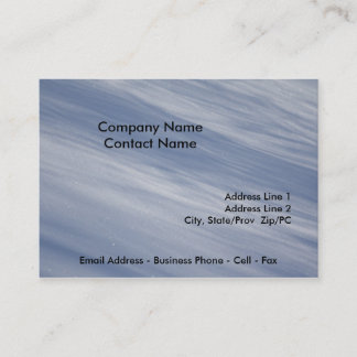Vorlage für Schneekarten Visitenkarte