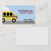 Vorlage für Schulbus Automotive Business Card Visitenkarte (Vorne/Hinten)