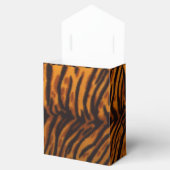 Vorlage für schwarz gestreifte Tiger-Felle oder Ha Geschenkschachtel (Geöffnet)