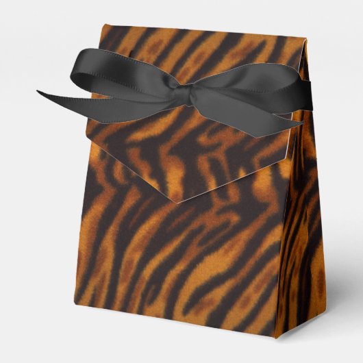 Vorlage für schwarz gestreifte Tiger-Felle oder Ha Geschenkschachtel (Vorderseite)