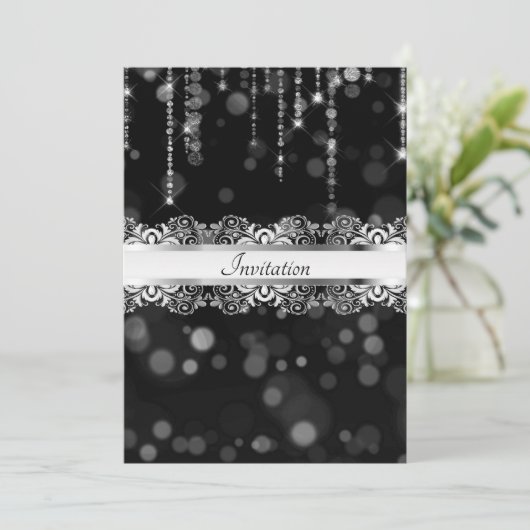 Vorlage für Schwarz-Silber-Party (Stehend Vorderseite)