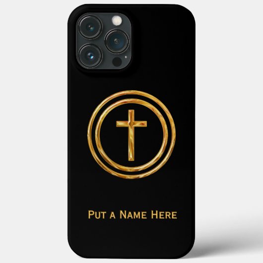 Vorlage für Schwarz- und Goldkreuz Case-Mate iPhone Hülle (Rückseite)
