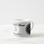 Vorlage für schwarze Blume von Multifunktionsleist Espressotasse (Vorderseite Rechts)