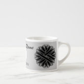 Vorlage für schwarze Blume von Multifunktionsleist Espressotasse (Rechts)