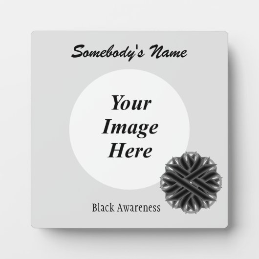 Vorlage für schwarze Blume von Multifunktionsleist Fotoplatte (Vorderseite)