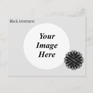 Vorlage für schwarze Blume von Multifunktionsleist Postkarte