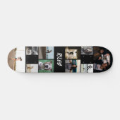 Vorlage für schwarze Fotocollage hinzufügen Skateboard (Horizontal)