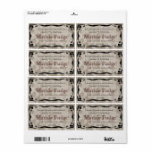 Vorlage für schwarze Rahmen und braunes Etikett (Vorne)