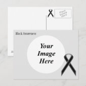 Vorlage für schwarze Standard-Multifunktionsleiste Postkarte (Vorne/Hinten)
