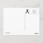 Vorlage für schwarze Standard-Multifunktionsleiste Postkarte (Rückseite)