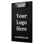 Vorlage für schwarze und weiße Logos in Unternehme Klemmbrett (Links)