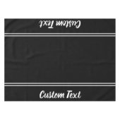 Vorlage für schwarze und weiße Skripte Tischdecke (Vorderseite (Horizontal))