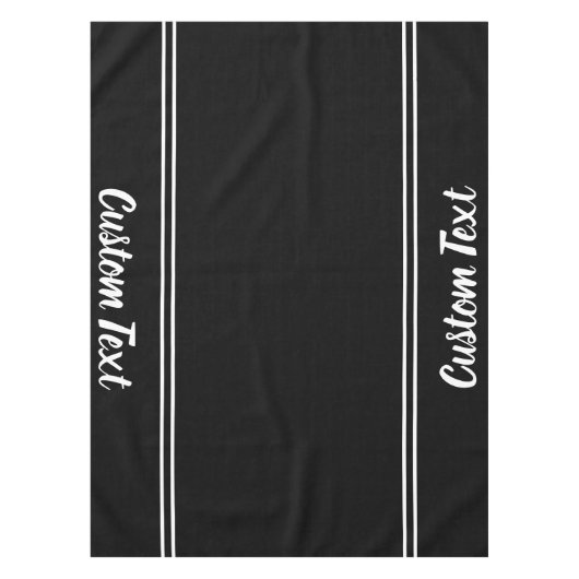 Vorlage für schwarze und weiße Skripte Tischdecke (Vorderseite)