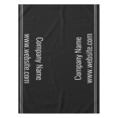 Vorlage für schwarze und weiße Unternehmen Tischdecke (Vorderseite)