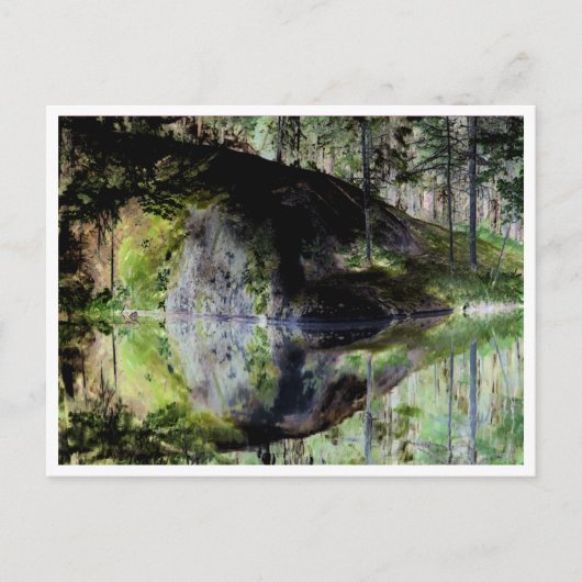 Vorlage für schwarzen Beet Postkarte (Vorderseite)