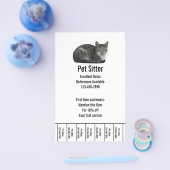 Vorlage für schwarzen und weißen Text auf der Seit Flyer (Einzeln)