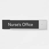 Vorlage für schwarzen und weißen Text in Krankenwa Türschild (Vorderseite )