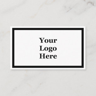 Vorlage für Schwarzweiß-Logos aus der Geschäftswel Visitenkarte