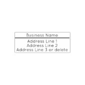 Vorlage für serielle Schriftart-Rücksendeadresse v Permastempel (Design)