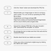 Vorlage für Sieben und Lösen von Kreuzworträts dig Poster