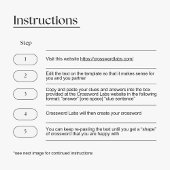 Vorlage für Sieben und Lösen von Kreuzworträts dig Poster