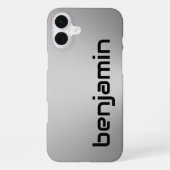 Vorlage für Silver- und Schwarzen Schriftart von S iPhone Hülle (Rückseite)