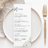 Vorlage für Smarald Green Wedding Menu Cards
