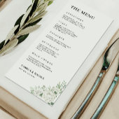 Vorlage für Smarald Green Wedding Menu Cards