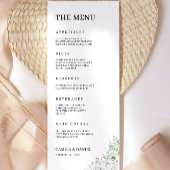 Vorlage für Smarald Green Wedding Menu Cards
