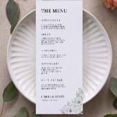 Vorlage für Smarald Green Wedding Menu Cards