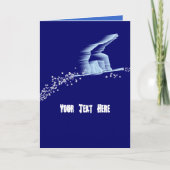 Vorlage für Snowboarder-Grußkarten (Vorderseite)