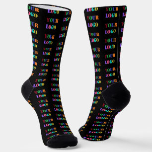 Vorlage für Socken mit Firmenlogo für Werbezwecke