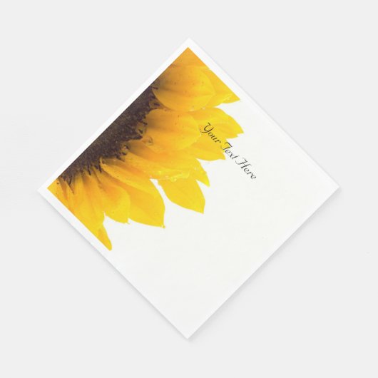 Vorlage für Sonnenblumen, personalisieren Serviette (Ecke)