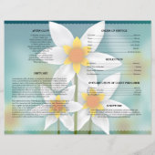 Vorlage für Sonnenblumenbeerdigung (Rückseite)