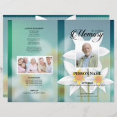 Vorlage für Sonnenblumenbeerdigung (Vorne/Hinten)