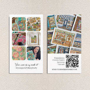 Vorlage für soziale Medien mit QR Visitenkarte