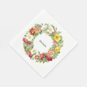 Vorlage für Springtime-Blumenmuster Serviette (Ecke)