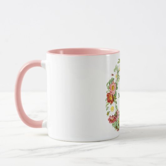 Vorlage für Springtime-Blumenmuster Tasse (Links)
