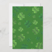 Vorlage für St. Patricks Day-Party Einladungen (Rückseite)